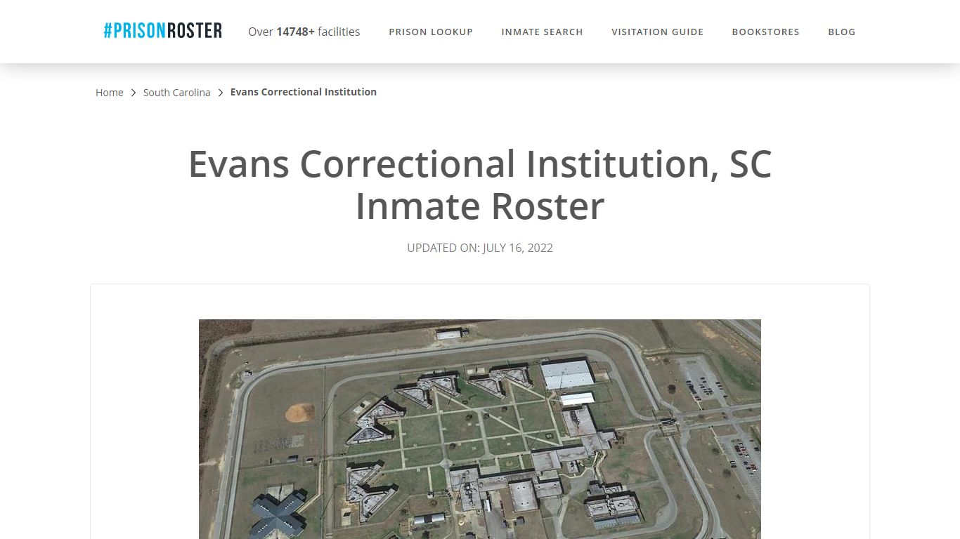 Evans Correctional Institution, SC Inmate Roster - Prisonroster